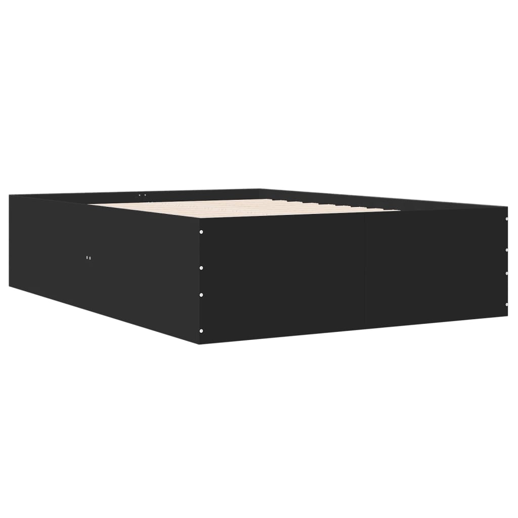 Giroletto Nero 135x190 cm in Legno Multistrato | homemem39