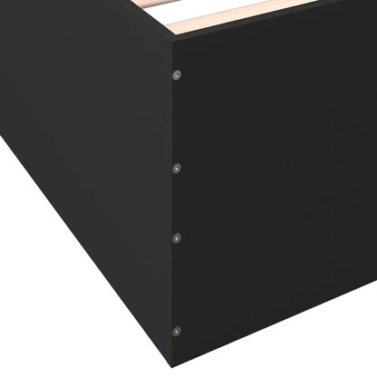 Giroletto Nero 135x190 cm in Legno Multistrato | homemem39