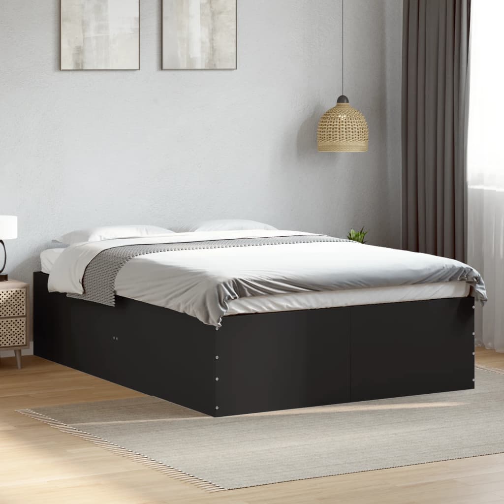 Giroletto Nero 135x190 cm in Legno Multistrato | homemem39