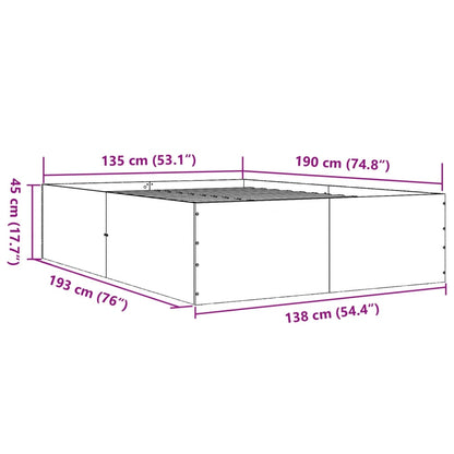 Giroletto Grigio Cemento 135x190 cm in Legno Multistrato | homemem39