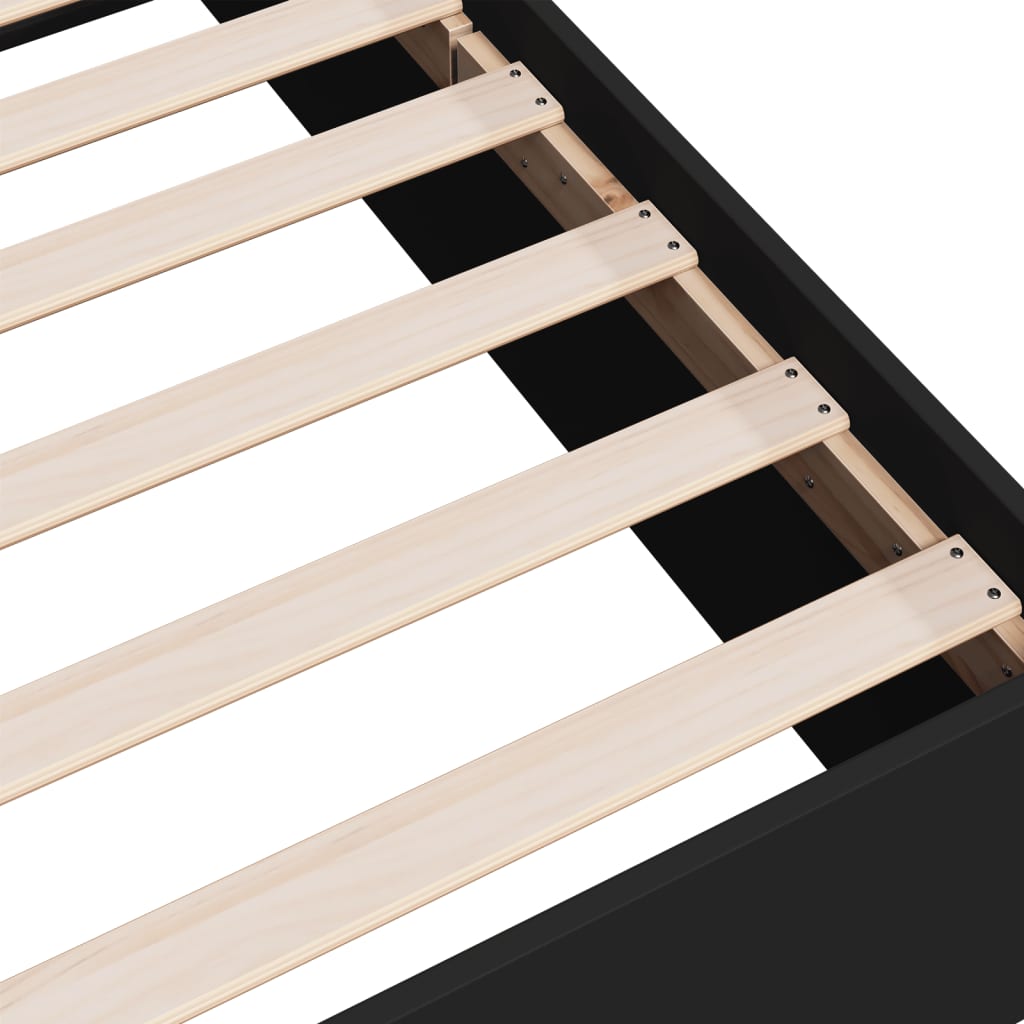 Giroletto Nero 90x200 cm in Legno Multistrato - homemem39