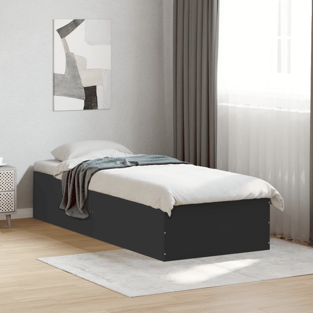 Giroletto Nero 90x190 cm in Legno Multistrato | homemem39