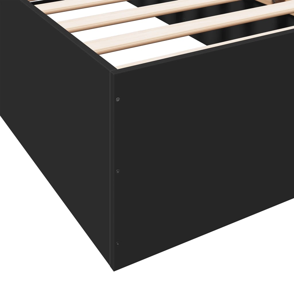 Giroletto Nero 90x190 cm in Legno Multistrato | homemem39
