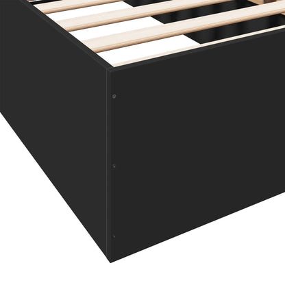 Giroletto Nero 90x190 cm in Legno Multistrato | homemem39