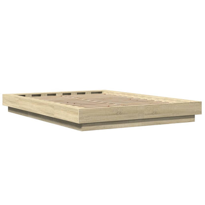 Giroletto Luci LED Rovere Sonoma 140x200 cm Legno Multistrato | homemem39