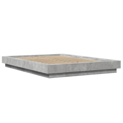 Giroletto Luci LED Grigio Cemento 120x200 cm Legno Multistrato | homemem39