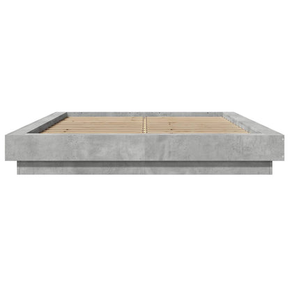 Giroletto Luci LED Grigio Cemento 120x200 cm Legno Multistrato | homemem39