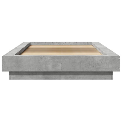 Giroletto Luci LED Grigio Cemento 100x200 cm Legno Multistrato | homemem39