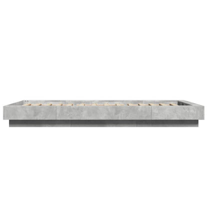 Giroletto Luci LED Grigio Cemento 100x200 cm Legno Multistrato | homemem39