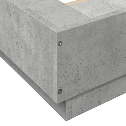 Giroletto Luci LED Grigio Cemento 100x200 cm Legno Multistrato | homemem39