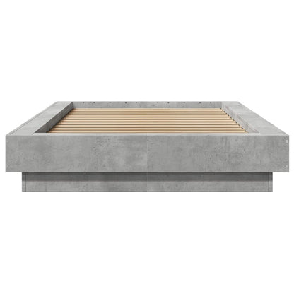 Giroletto Luci LED Grigio Cemento 90x190cm in Legno Multistrato | homemem39