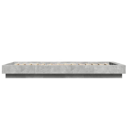 Giroletto Luci LED Grigio Cemento 90x190cm in Legno Multistrato | homemem39