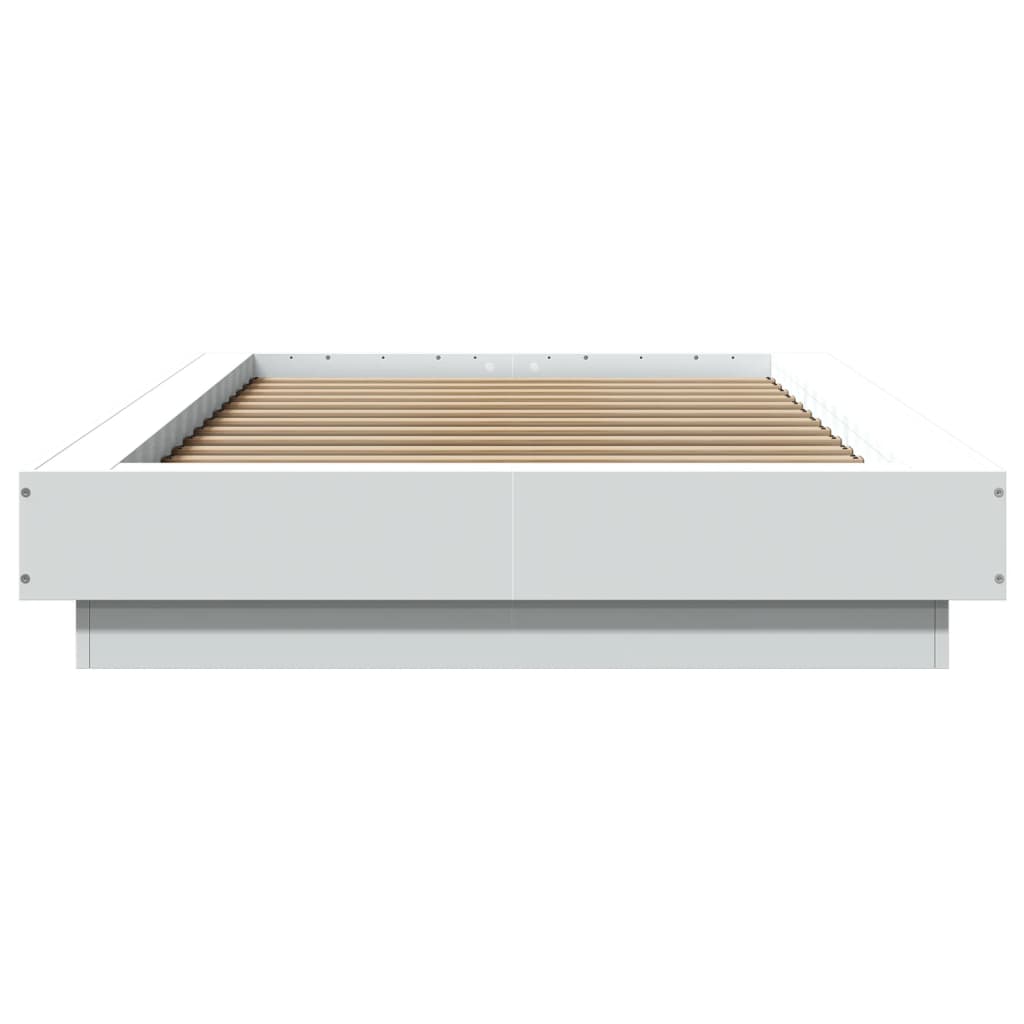 Giroletto con Luci LED Bianco 75x190 cm in Legno Multistrato | homemem39