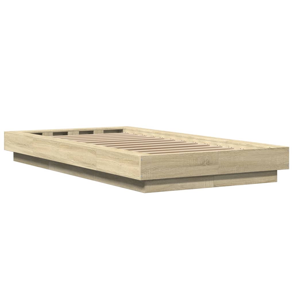 Giroletto Luci LED Rovere Sonoma 75x190 cm in Legno Multistrato | homemem39