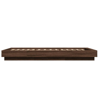 Giroletto Luci LED Rovere Marrone 75x190cm in Legno Multistrato | homemem39