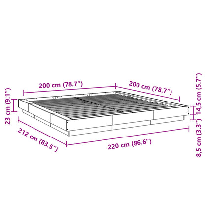 Giroletto Grigio Sonoma 200x200 cm in Legno Multistrato | homemem39