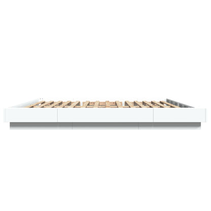 Giroletto Bianco 180x200 cm in Legno Multistrato | homemem39