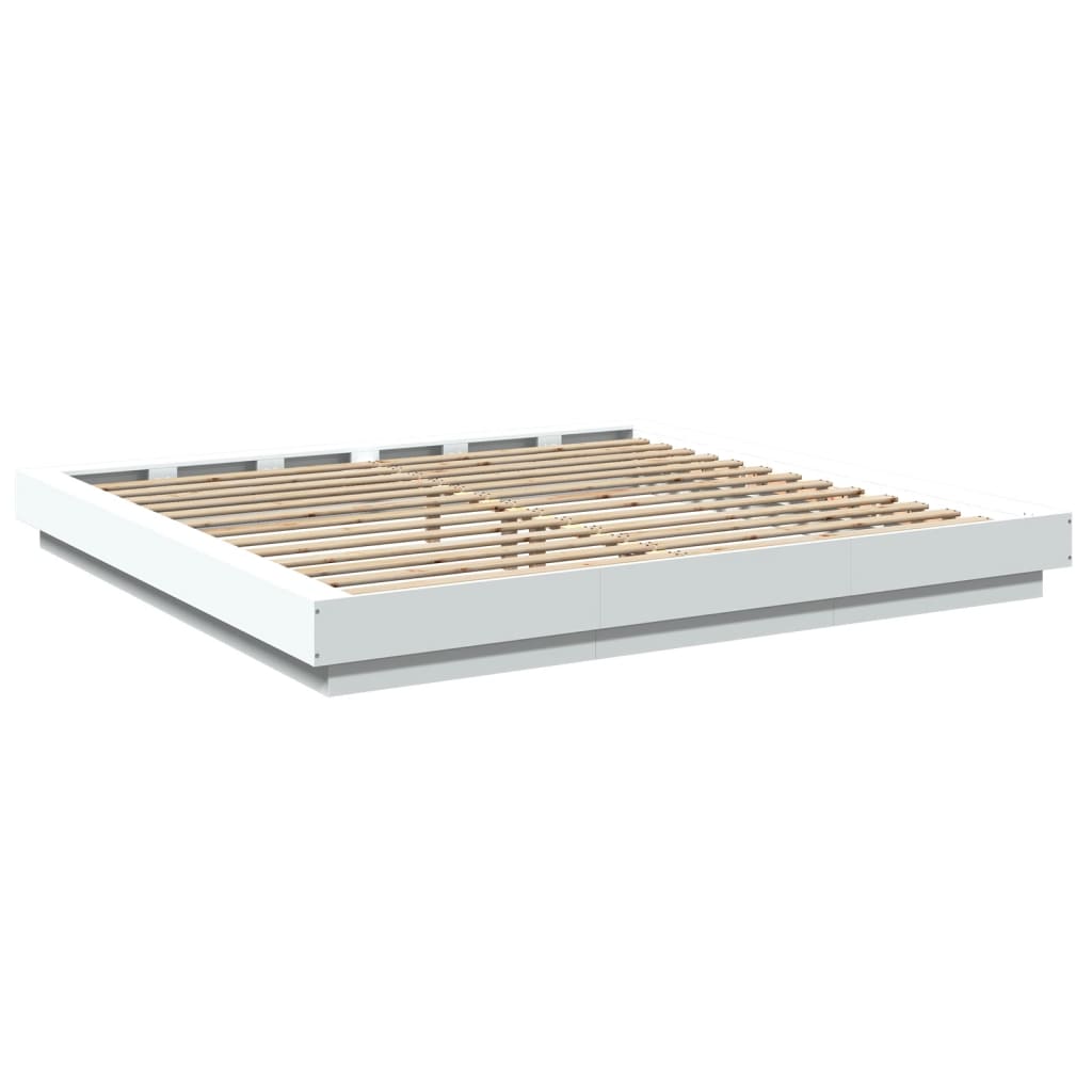 Giroletto Bianco 180x200 cm in Legno Multistrato | homemem39