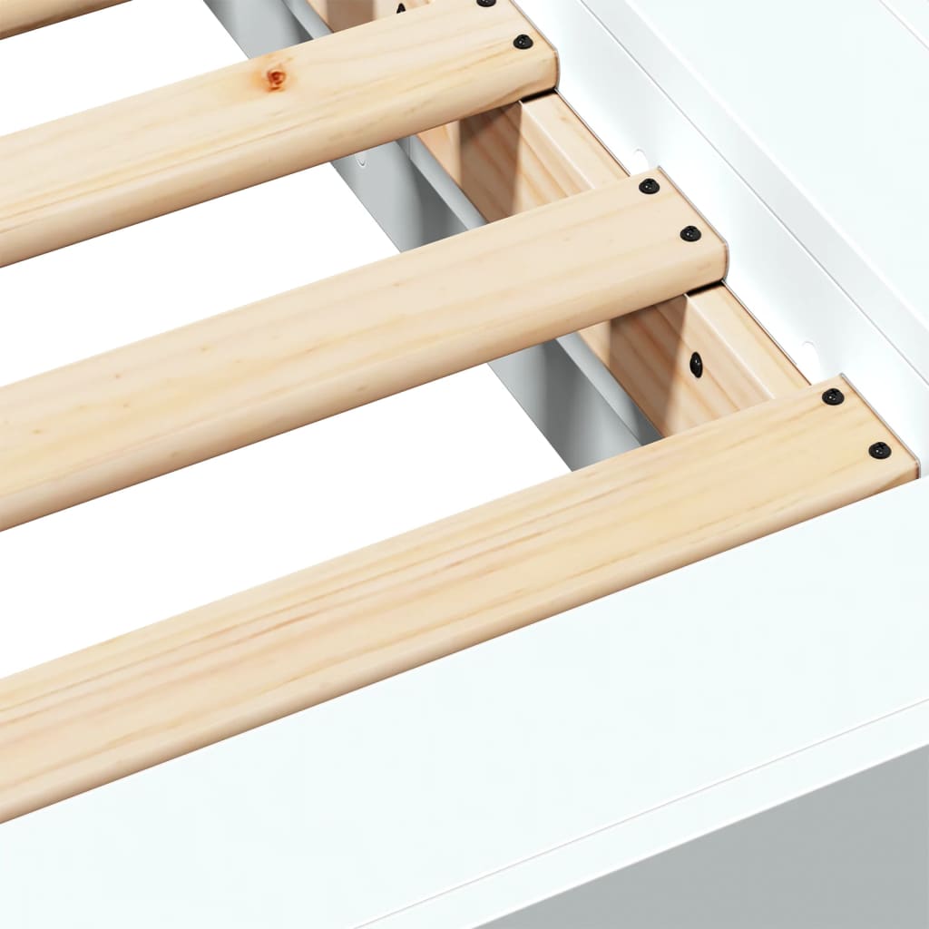 Giroletto Bianco 180x200 cm in Legno Multistrato | homemem39