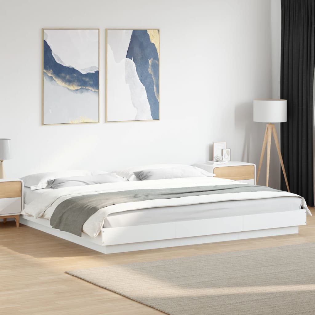 Giroletto Bianco 180x200 cm in Legno Multistrato | homemem39