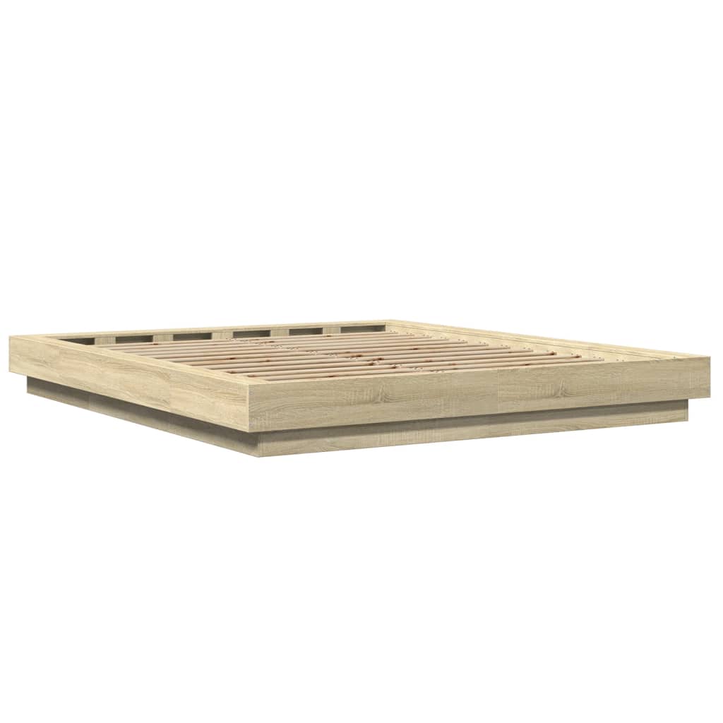 Giroletto Rovere Sonoma 160x200 cm in Legno Multistrato - homemem39