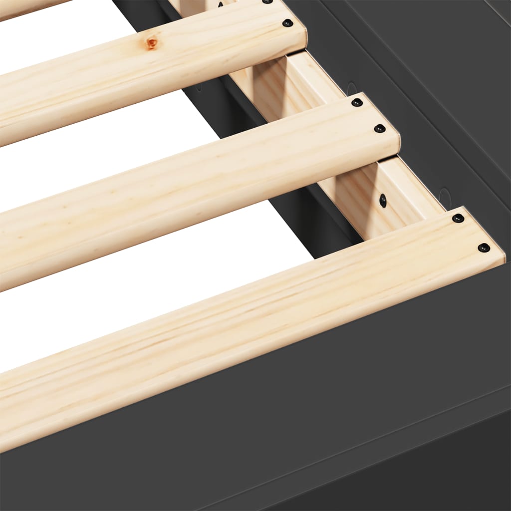 Giroletto Nero 120x200 cm in Legno Multistrato | homemem39