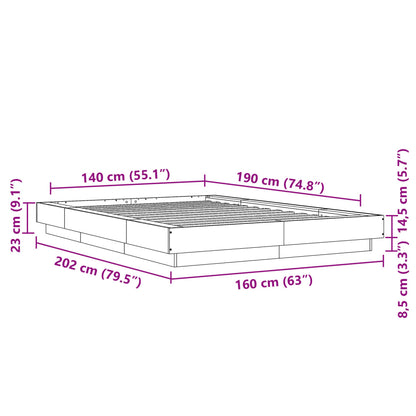 Giroletto Grigio Sonoma 140x190 cm in Legno Multistrato | homemem39