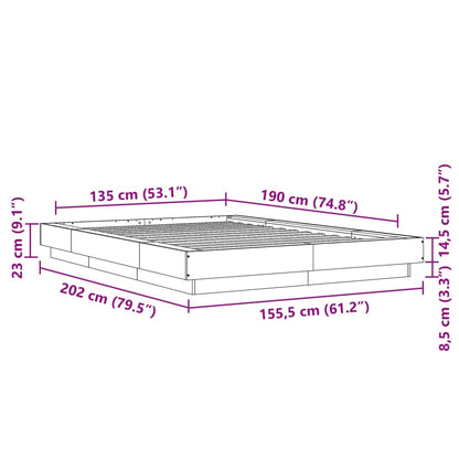 Giroletto Grigio Cemento 135x190 cm in Legno Multistrato | homemem39