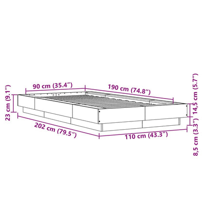 Giroletto Bianco 90x190 cm in Legno Multistrato | homemem39