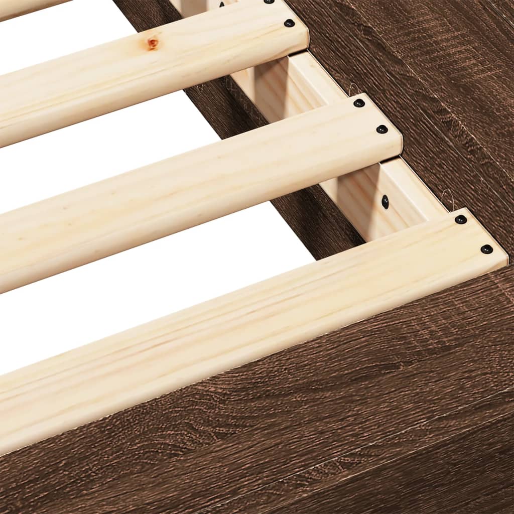 Giroletto Rovere Marrone 90x190 cm in Legno Multistrato | homemem39