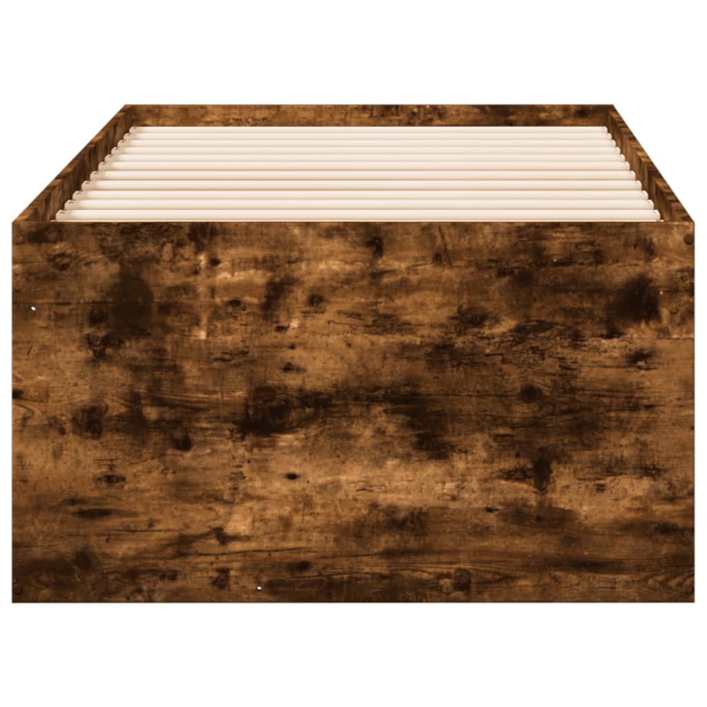 Divano Letto con Cassetti senza Materasso Rovere Fumo 100x200cm - homemem39