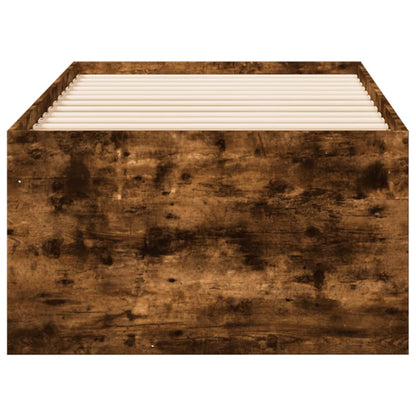 Divano Letto con Cassetti senza Materasso Rovere Fumo 100x200cm - homemem39