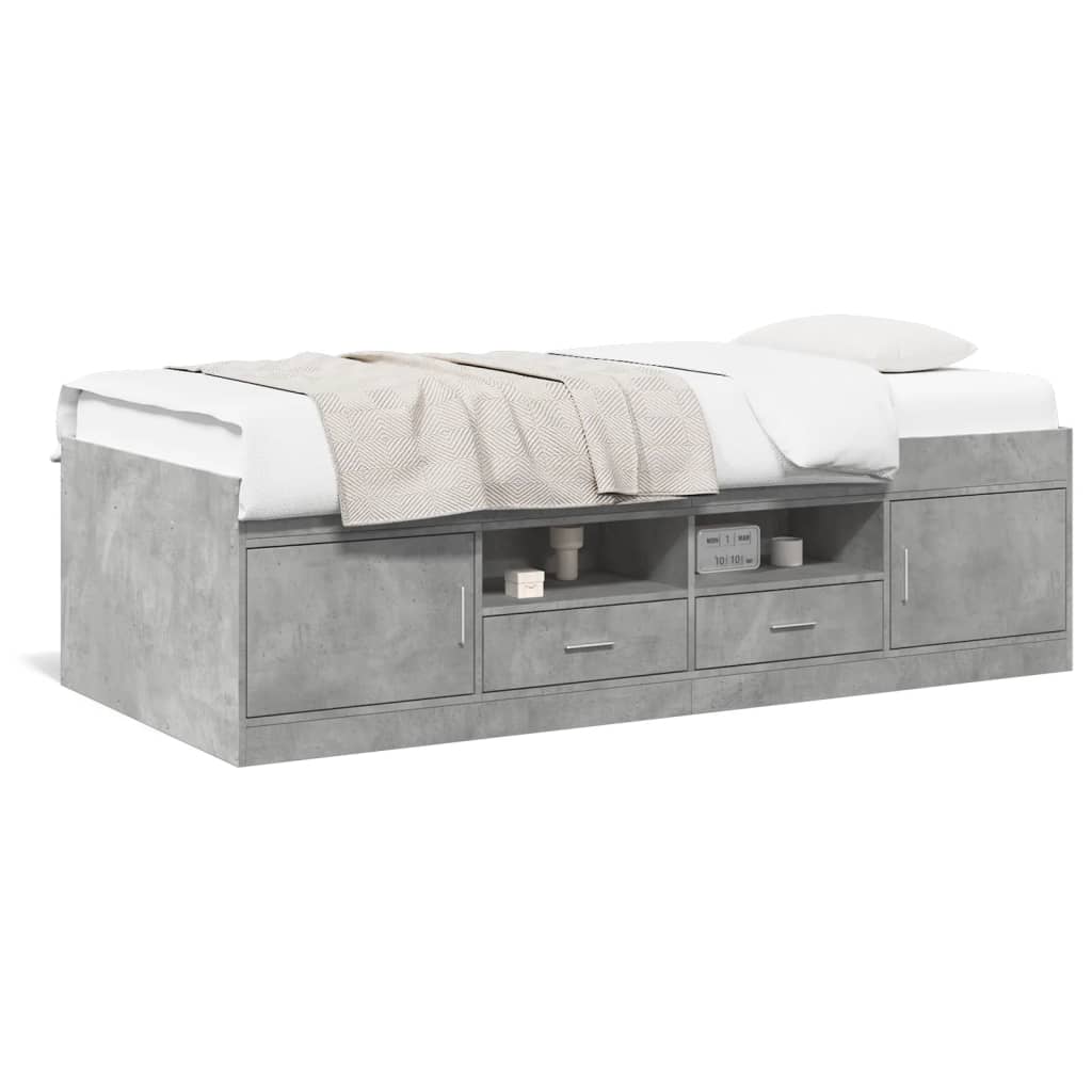 Divano Letto con Cassetti senza Materasso 90x200 cm - homemem39