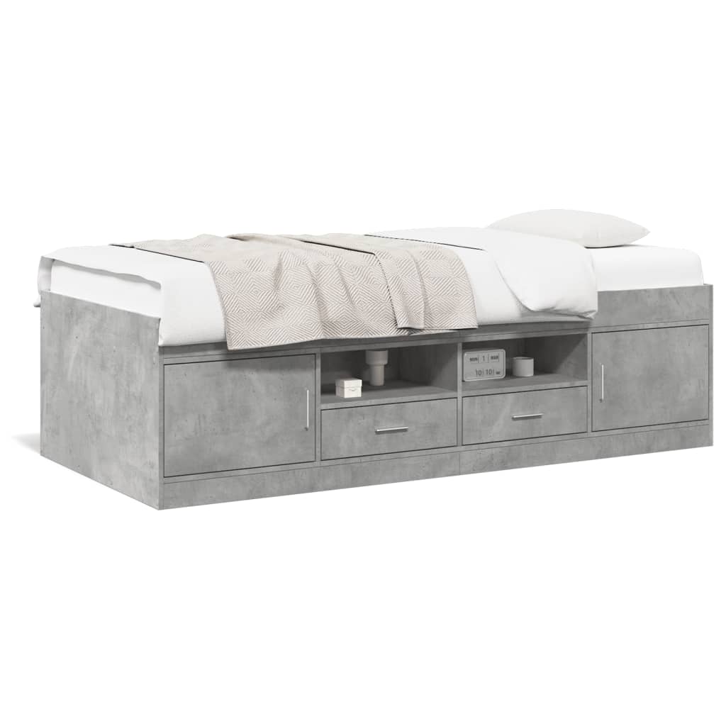 Divano Letto con Cassetti senza Materasso 90x190 cm - homemem39
