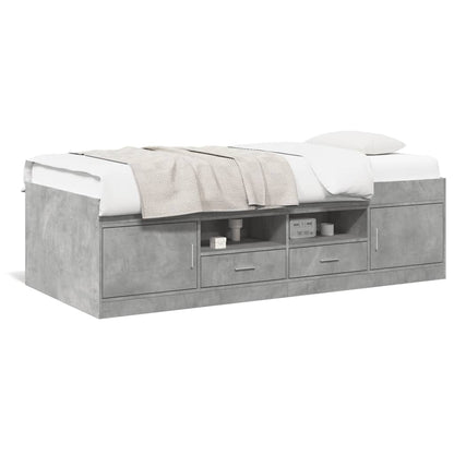 Divano Letto con Cassetti senza Materasso 90x190 cm - homemem39