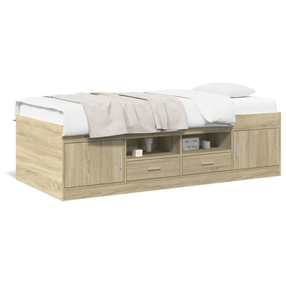 Divano Letto con Cassetti senza Materasso 75x190 cm - homemem39