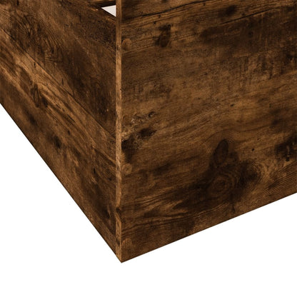 Giroletto con Cassetti Rovere Fumo 200x200 cm Legno Multistrato | homemem39