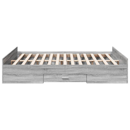 Giroletto Cassetti Grigio Sonoma 150x200 cm Legno Multistrato | homemem39
