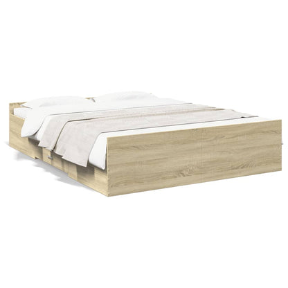 Giroletto Cassetti Rovere Sonoma 140x200 cm Legno Multistrato | homemem39