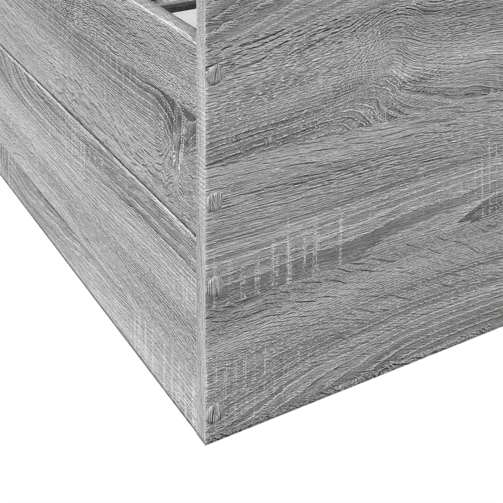 Giroletto Cassetti Grigio Sonoma 120x200 cm Legno Multistrato - homemem39