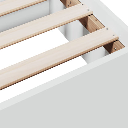 Giroletto con Cassetti Bianco 140x190 cm in Legno Multistrato | homemem39