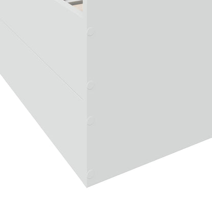 Giroletto con Cassetti Bianco 135x190 cm in Legno Multistrato | homemem39