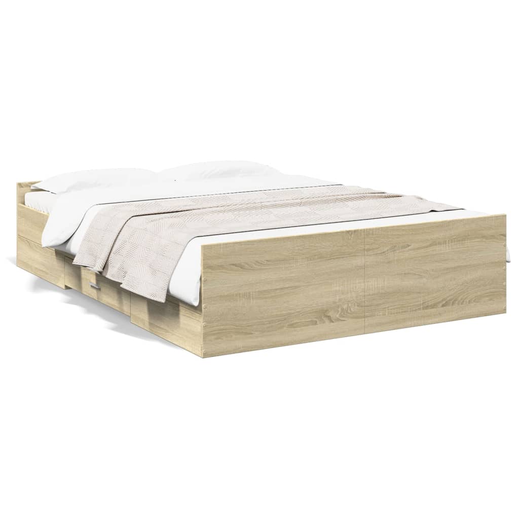 Giroletto Cassetti Rovere Sonoma 120x190 cm Legno Multistrato | homemem39