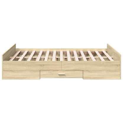 Giroletto Cassetti Rovere Sonoma 120x190 cm Legno Multistrato | homemem39