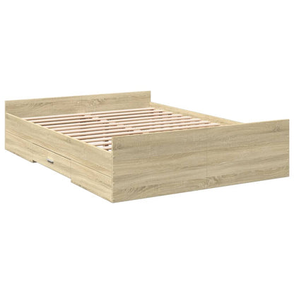 Giroletto Cassetti Rovere Sonoma 120x190 cm Legno Multistrato | homemem39
