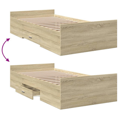 Giroletto Cassetti Rovere Sonoma 100x200 cm Legno Multistrato | homemem39