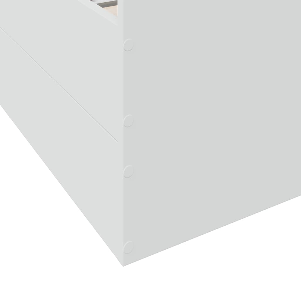 Giroletto con Cassetti Bianco 90x190 cm in Legno Multistrato | homemem39