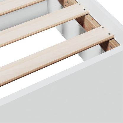 Giroletto con Cassetti Bianco 90x190 cm in Legno Multistrato | homemem39