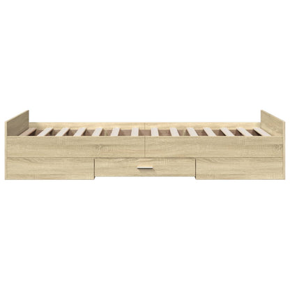 Giroletto Cassetti Rovere Sonoma 90x190 cm Legno Multistrato | homemem39