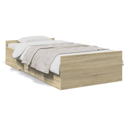 Giroletto Cassetti Rovere Sonoma 75x190 cm Legno Multistrato | homemem39